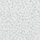 11/0 Miyuki Seed Beads Chalk White Matte #0402F